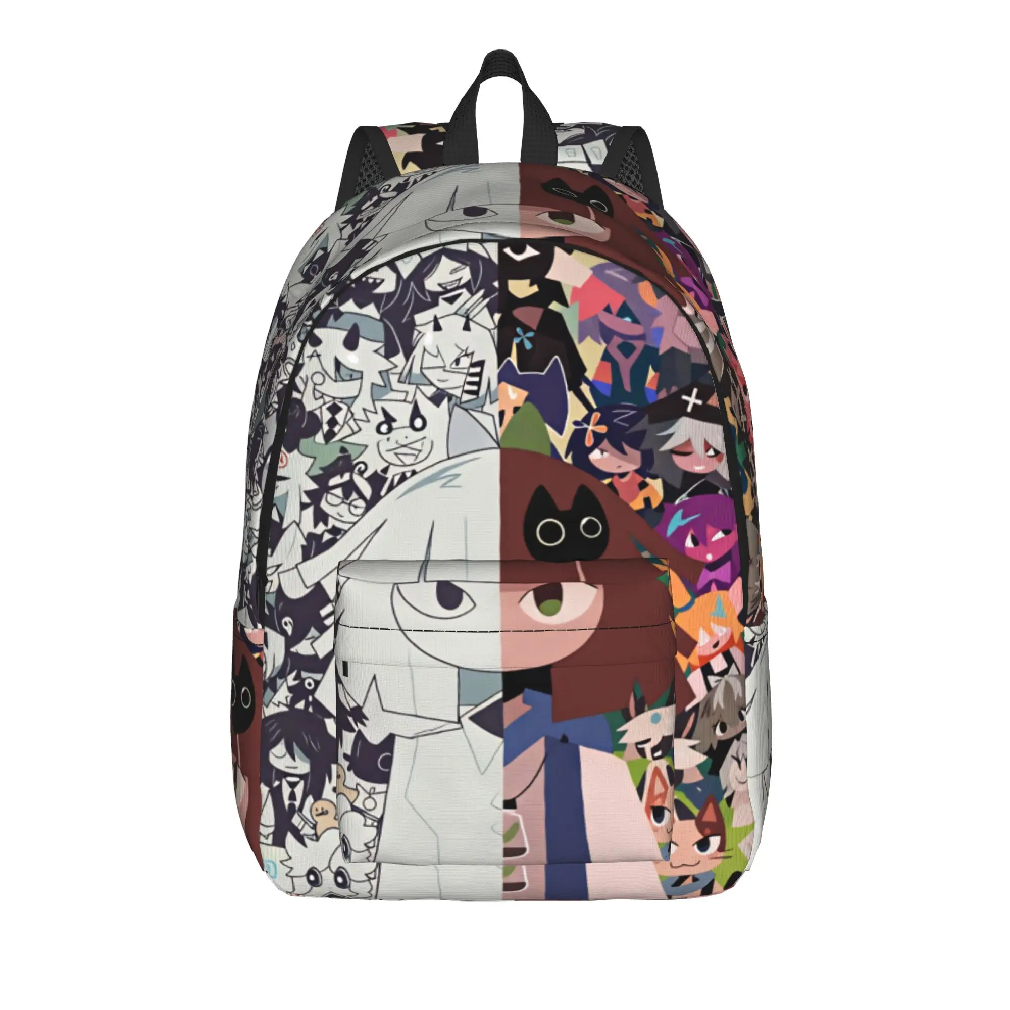 Fundamental Paper Education Anime Backpack  Women Polyester Hiking Backpacks Lightweight Fun High School Bags Rucksack