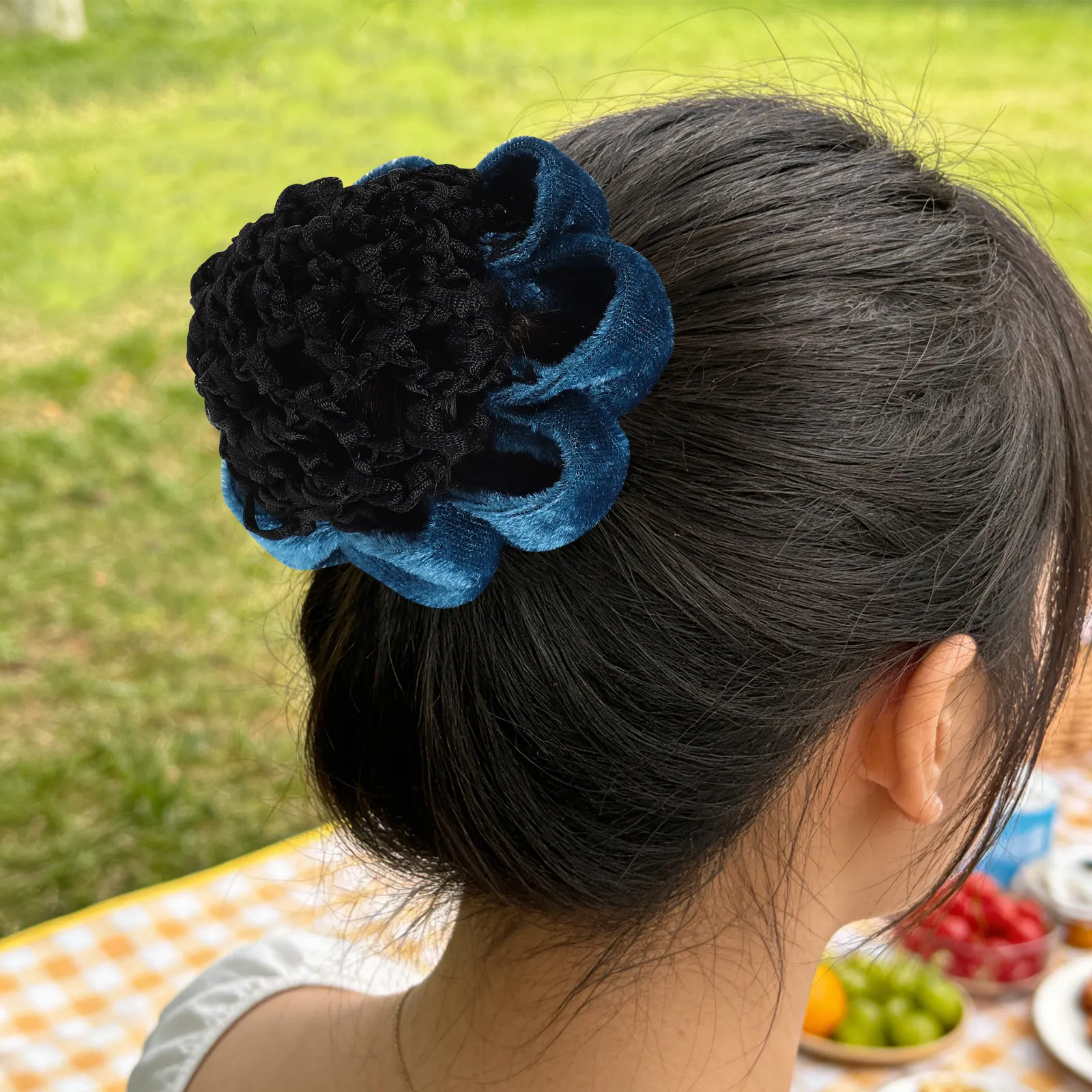 

Набор из 6 винтажных кружевных сеток для волос с цветочным узором для балета, танцевальных выступлений и соревнований, аксессуары для девочек-танцовщиц