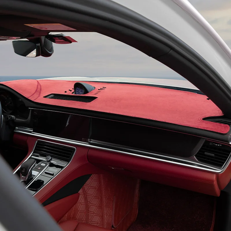 Dla Porsche Cayenne Macan Panamera 718 LHD Pokrywa deski rozdzielczej samochodu Mata antypoślizgowa Osłona przeciwsłoneczna Deska rozdzielcza Podkładka ochronna Akcesoria dywanowe