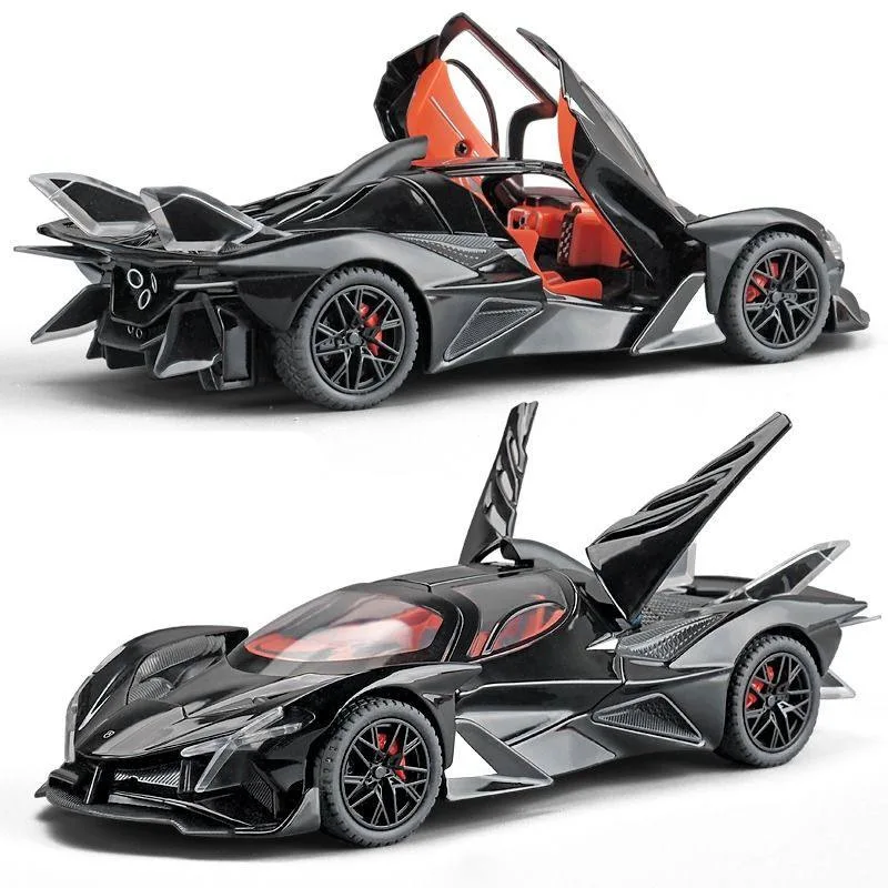 1:32 Apollo Project EVO Alloy Sports Car Model Diecast Metal Racing Super Car Vehicle Model Simulation Sound Light Kids Toy Gift