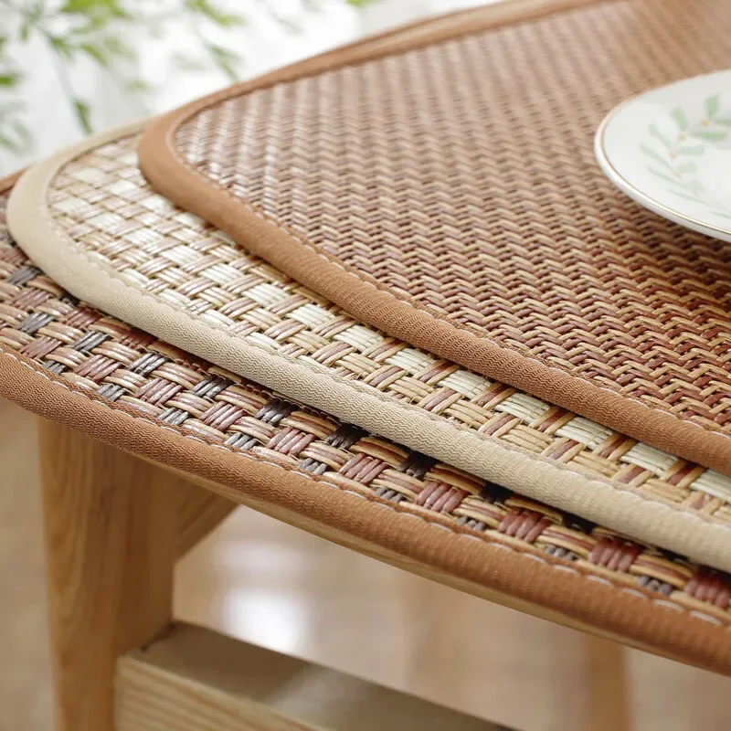 1PC 40cm/45cm/50cm Atmungsaktive Sommer Kühlung Sitzkissen Sitzkissen Kühlen Matte Nicht-slip Kühlung Bambus Stuhl Sitz – Detail 4
