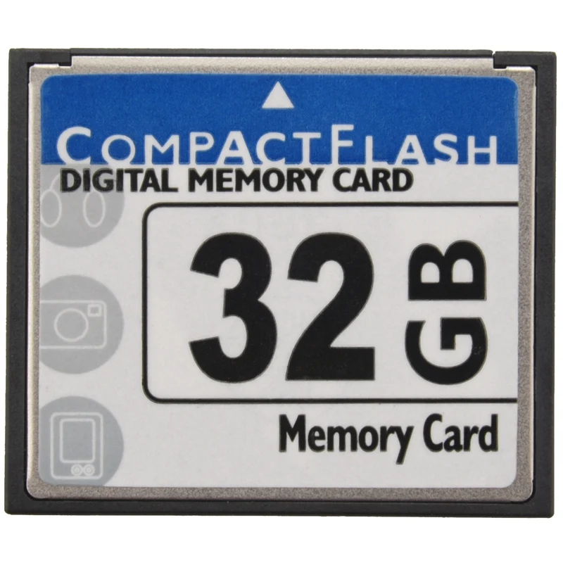 Professional 32GB Compact Flash Memory Card(White&Blue)-A73M