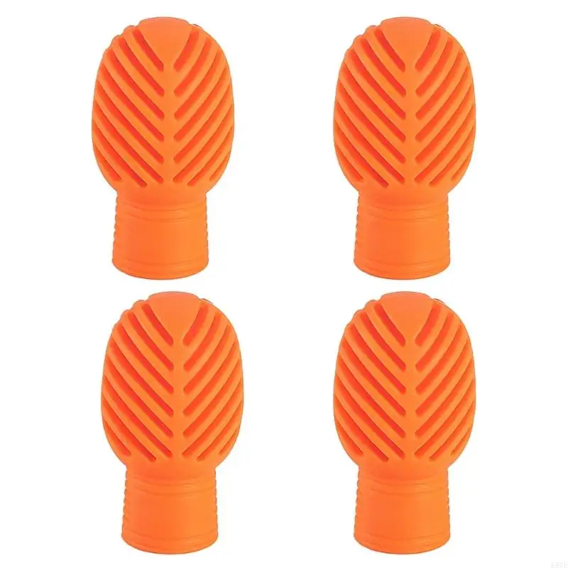 

K8GE 4PCS Силиконовый барабанщик тренировочный наконечник Drum Delyer Musical Instrument Accessy Accessount