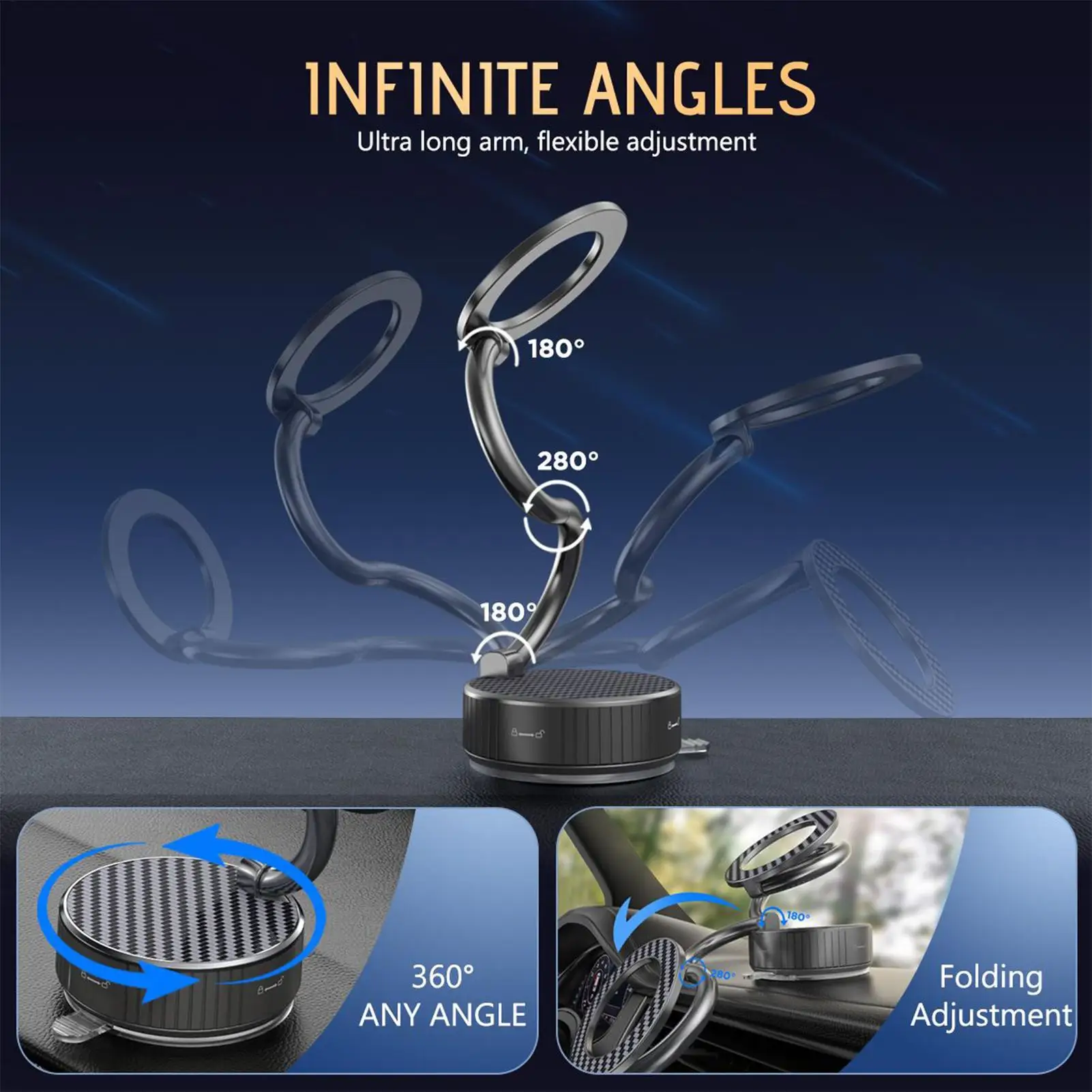 

Magnetic Phone Holder Phone Holders Your Car Bracket With 360 Degree Rotation Cradles For Smartphone Automobile Vehicle