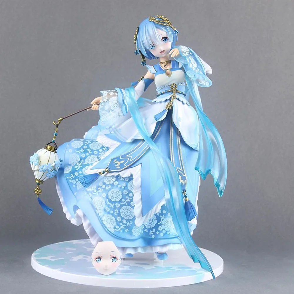 Anime Re Life a Different World from Zero Rem Hanfu Chinese Style Figure PVC Action Figure Model Collectible Toys Doll Gifts