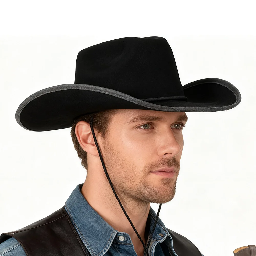 

Cowboy Hat Felt Princess Hat Performance Bound Western Cowgirl Hat Bachelorette Birthday Party Costume Accessory