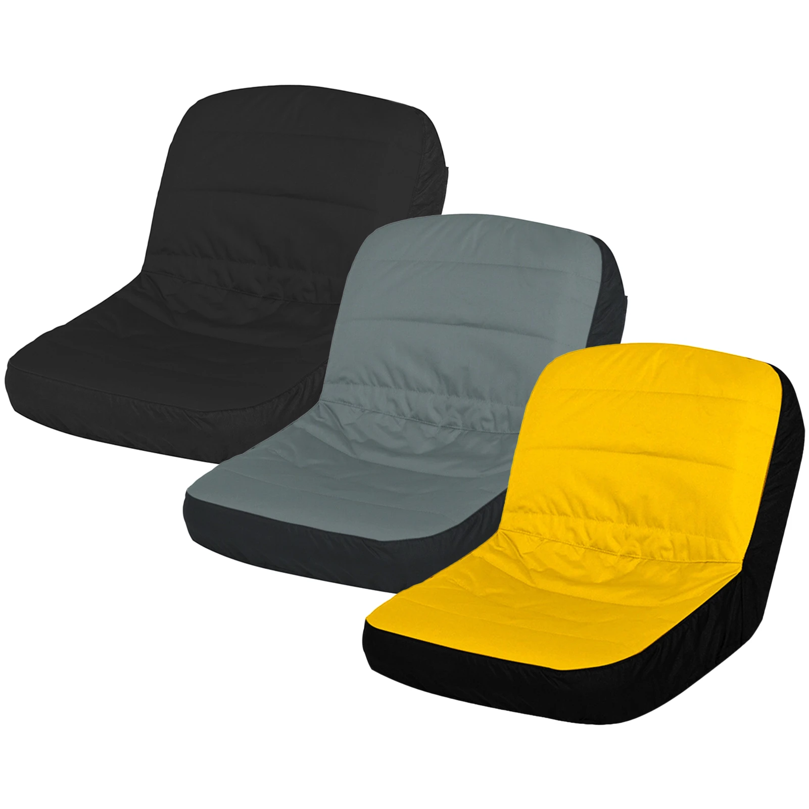 

Riding Lawn Mower Seat Cover, 600D Oxford Fabric Tractor Seat Cover, Weatherproof Seat Protector with 4 Pockets, Fits 12.4-14.1