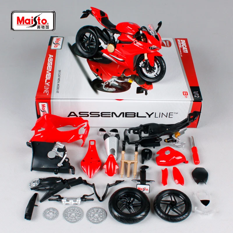 Maisto 1:12 Ducati 1199 Panigale Assembly Version Alloy Motorcycle Model Diecast Metal Toy Model Simulation Collection Kid Gift