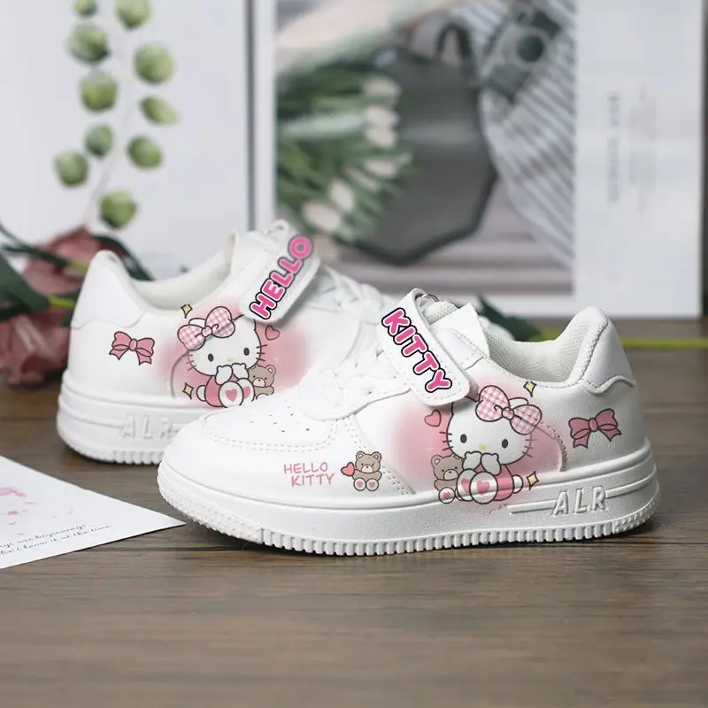 Sanrio Hello Kitty Sport Shoes Kuromi Tennis Shoes Cute Girls Casual Sneakers Children Basket Shoes Mymelody Shoes Size 26-37