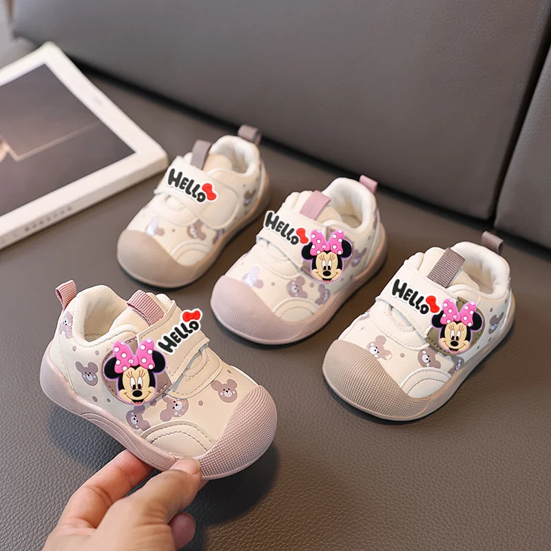 

mickey mouse Toddler Shoes Boy Girl Baby first walkers Spring Autumn Casual Shoes Soft Sole Functional Shoes Breathable Sneakers