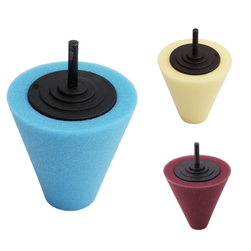 Handheld Electric Drill Wheel Hub Polishing Sponge Car Beauty Waxing Conical Sponge Brush Door Handle Polishing Sponge Ball