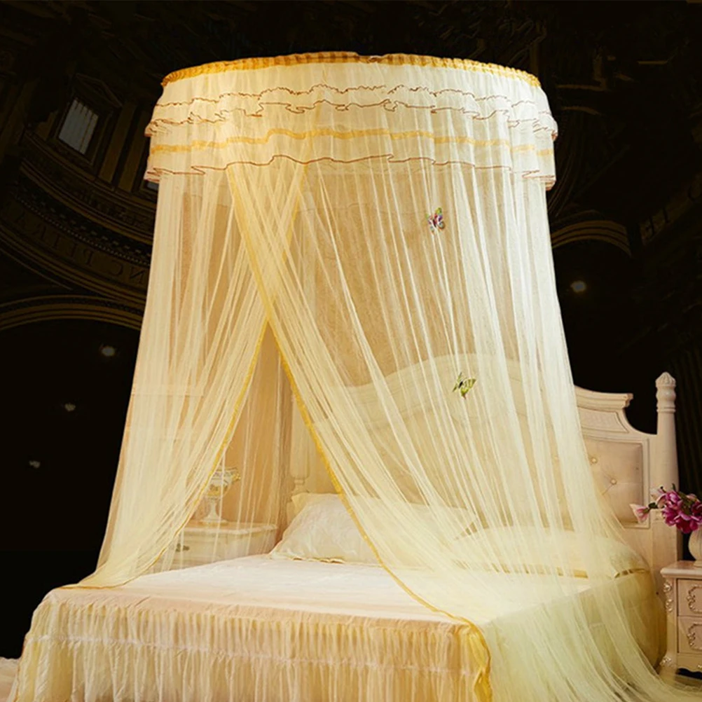 

Lace Mosquito Net Breathable Canopy Dome Fall The Ground Fresh Air Bed Ceiling Hanging