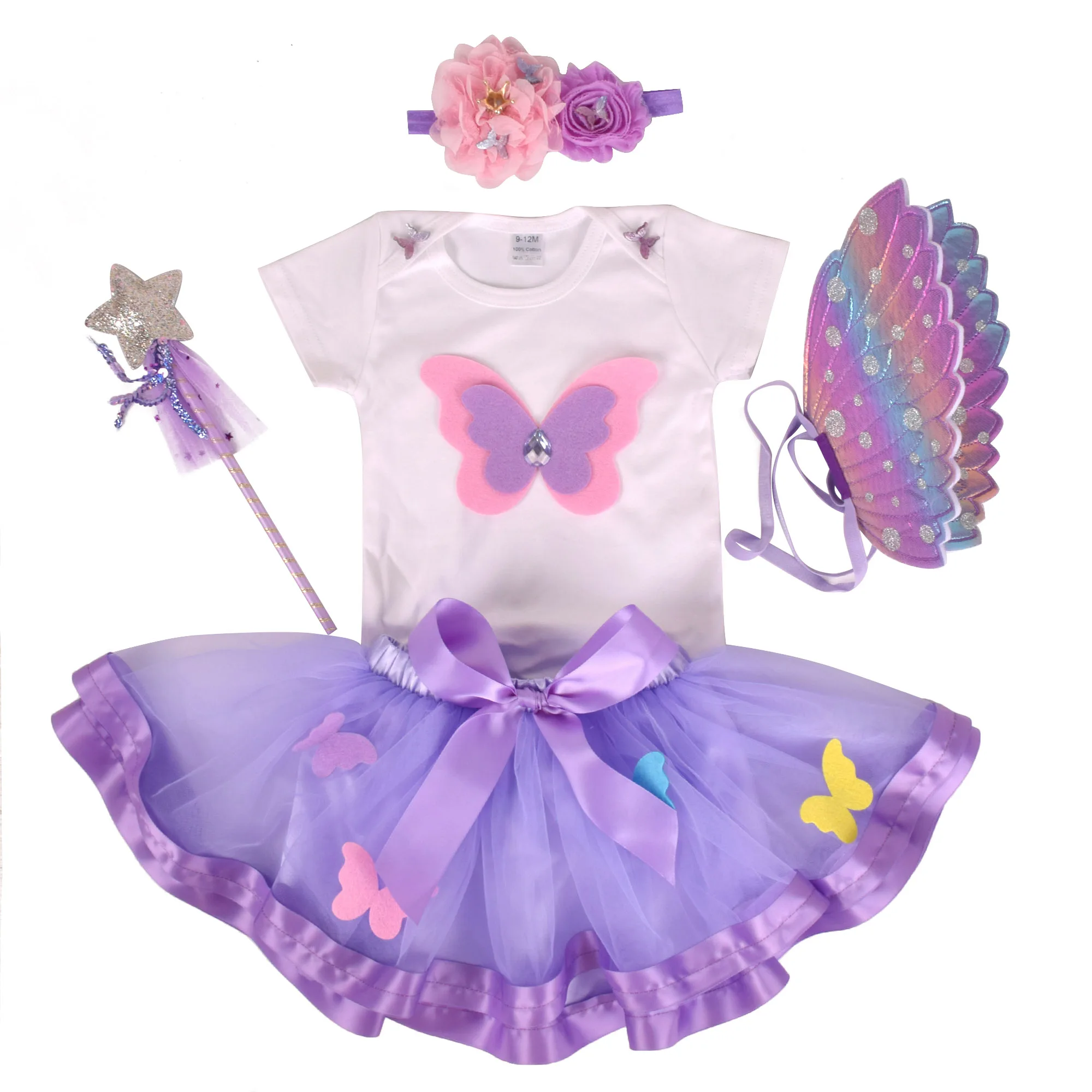 

Baby girl Butterfly Birthday Tutu outfit Girls 1st Birthday Party costume Toddler Photo Props Cake Smash Kids Cosplay Tutu