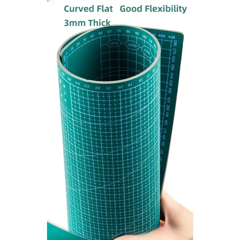 1 piece of A2 A3double-sided self-healing rotating cutting pad, process cutting board, sewing fabric precision cutting project