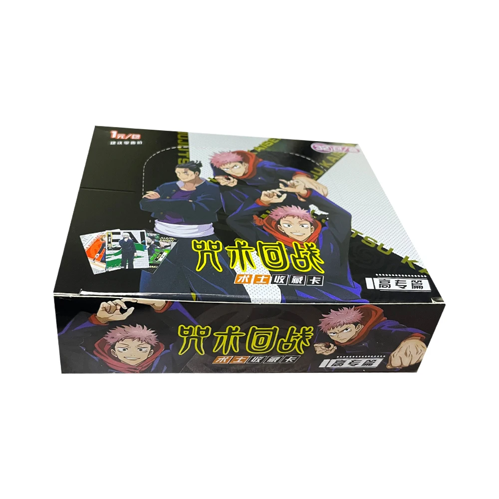 Wholesale Jujutsu Kaisen Collection Cards Anime Characters Satoru Gojo Kugisaki Nobara Miwa Kasum Flash Card Kid Gift Toy Cards