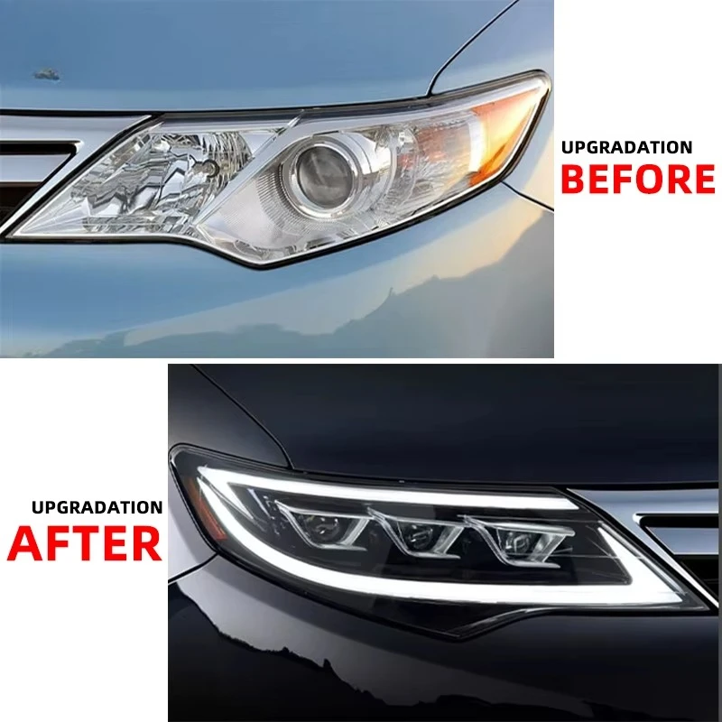 YU GUANG ل كامري 2012-2014 نظام إضاءة السيارات ترقية جديد LED رئيس ضوء مصابيح جهاز عرض (بروجكتور) ليد عالية الجودة LED المصابيح الأمامية #3