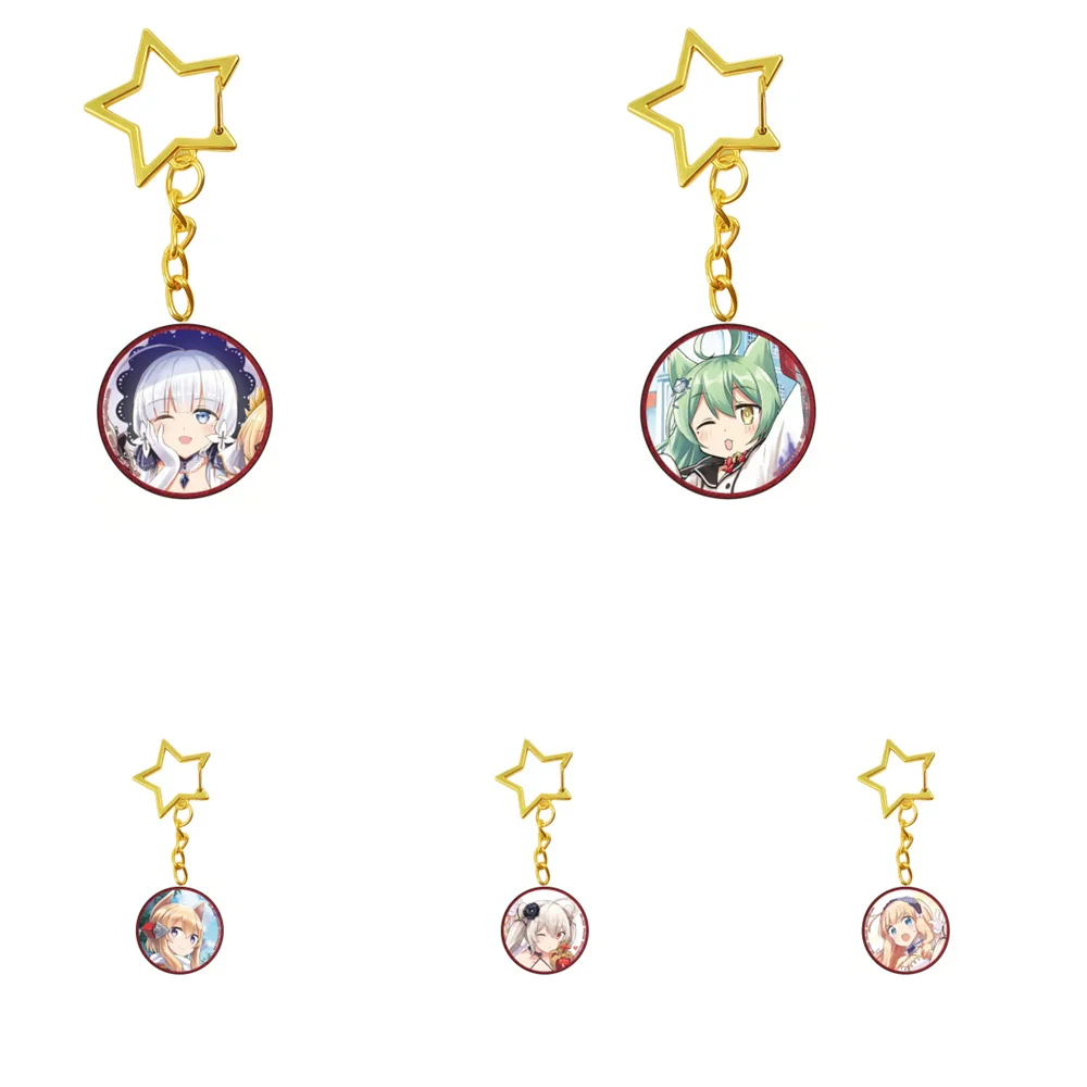 6CM Popular Game Azur Lane Acrylic Stand Model Figure Cosplay Plate Holder Topper Birthday Fans Christmas Gift Acrylic Keychain