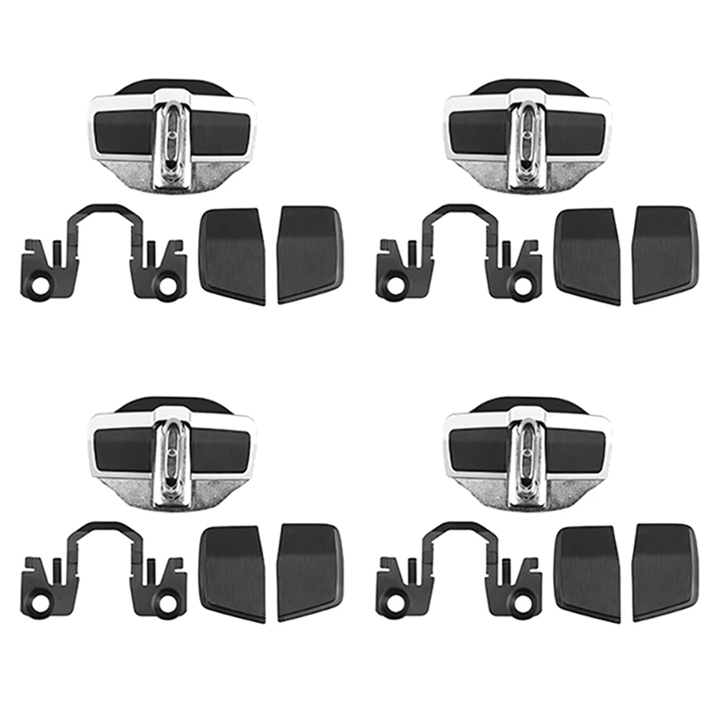 4X Car TRD Door Lock Buckle Upgraded Stabilizer Protector Latches Stopper For Lexus Toyota Eliminate Noise Space Lock