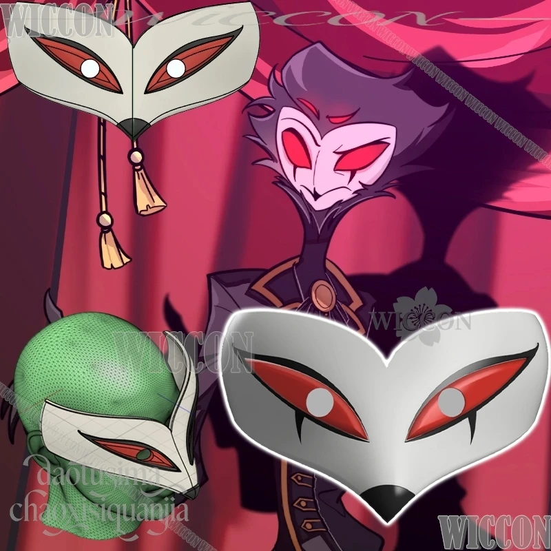 

HELLLVVA Cos BSSS аниме косплей Stoolasss 3D маска из полилуктической кислоты аксессуары пушистая маска Рождество Хэллоуин Navidad Carnaval