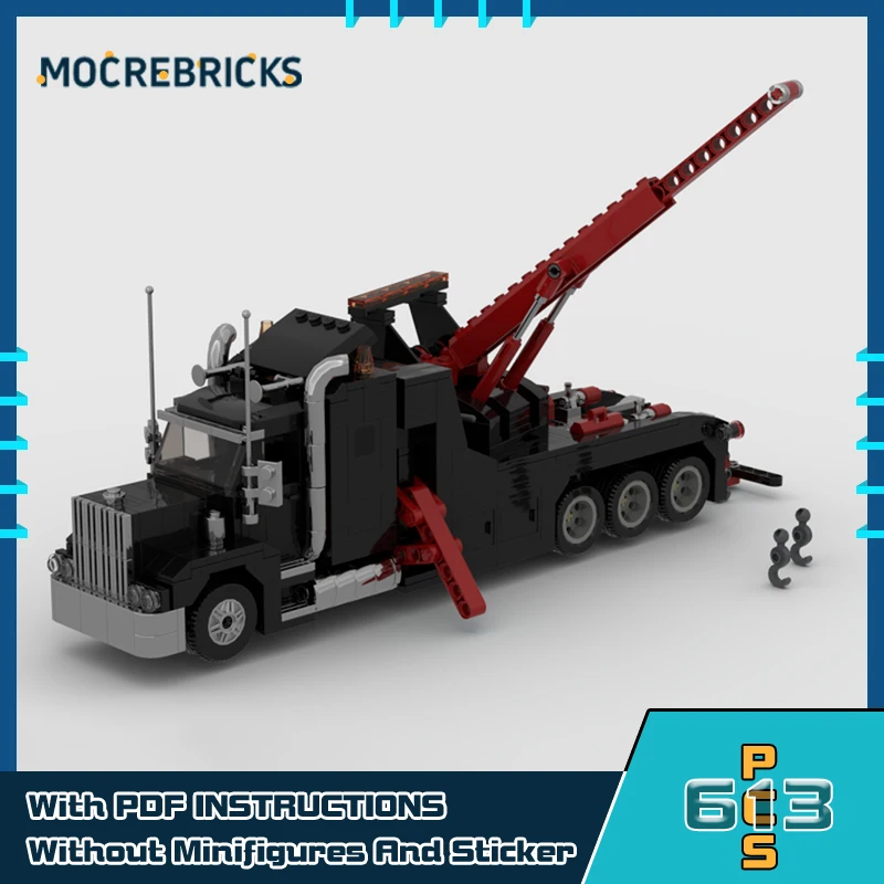 

MOC-177133 Rotator Tow Truck Building Blocks Set City Series High-tech Vehicles Model Toy Bricks Children's Education Gift