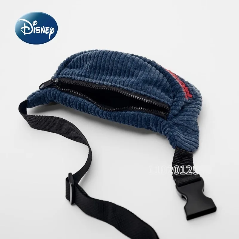 Disney Mickey New Children\'s Waist Bag Luxury Brand Original Fashion Children\'s Mini Waist Bag 3D Cartoon Children\'s Bag