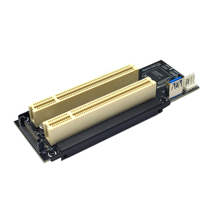 NVME/Mini PCIE/PCI Express X1 to Dual PCI Riser Card High Efficiency Adapter Converter USB 3.0 Cable for Desktop PC ASM1083 Chip