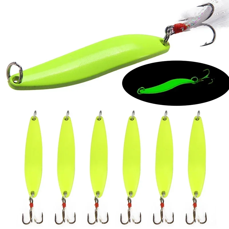 5 g, 7 g, 10 g, 13 g, Weidenblatt-Typ, im Dunkeln leuchtender Metall-Pailletten-Köder, sinkender Meeresangeln, Quernabel, Bass-Killer-Köder, Karpfenangeln