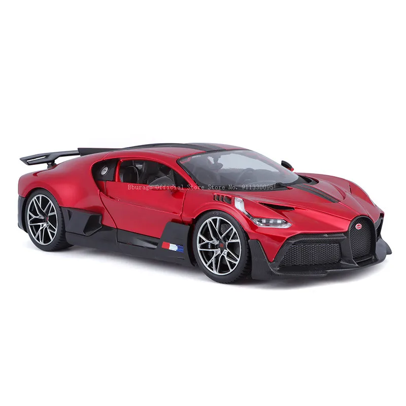 Bburago 1:18 Bugatti Divo Supercar red Alloy Luxury Classic Car Die Casting Car Model Toy Collection Gift