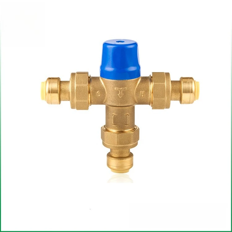 

Brass Constant Temperature Mixing Valve Anti-scalding Hot and Cold Water Mixing Valve