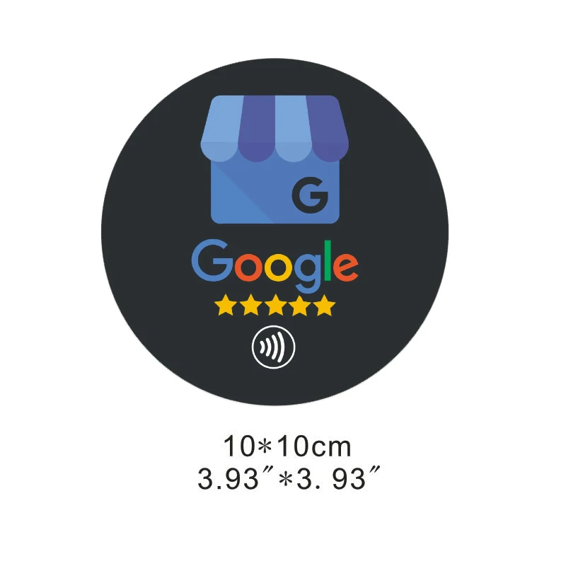 Google Reviews Big Sticker Increase Your Follows Work for NFC Enabled mobile phone IOS Android