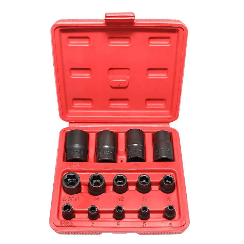 Battery Pack Screw Removal Tool External Torx Plus Socket 5 & 6 Point Socket 1/2'' 3/8'' 1/4'' Interface Applicable for Tesla - view 5