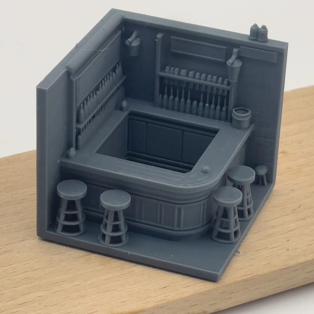 

RHMG 1/-бар 3D печатная архитектурная модель Декор миниатюрное здание для настольного орнамента