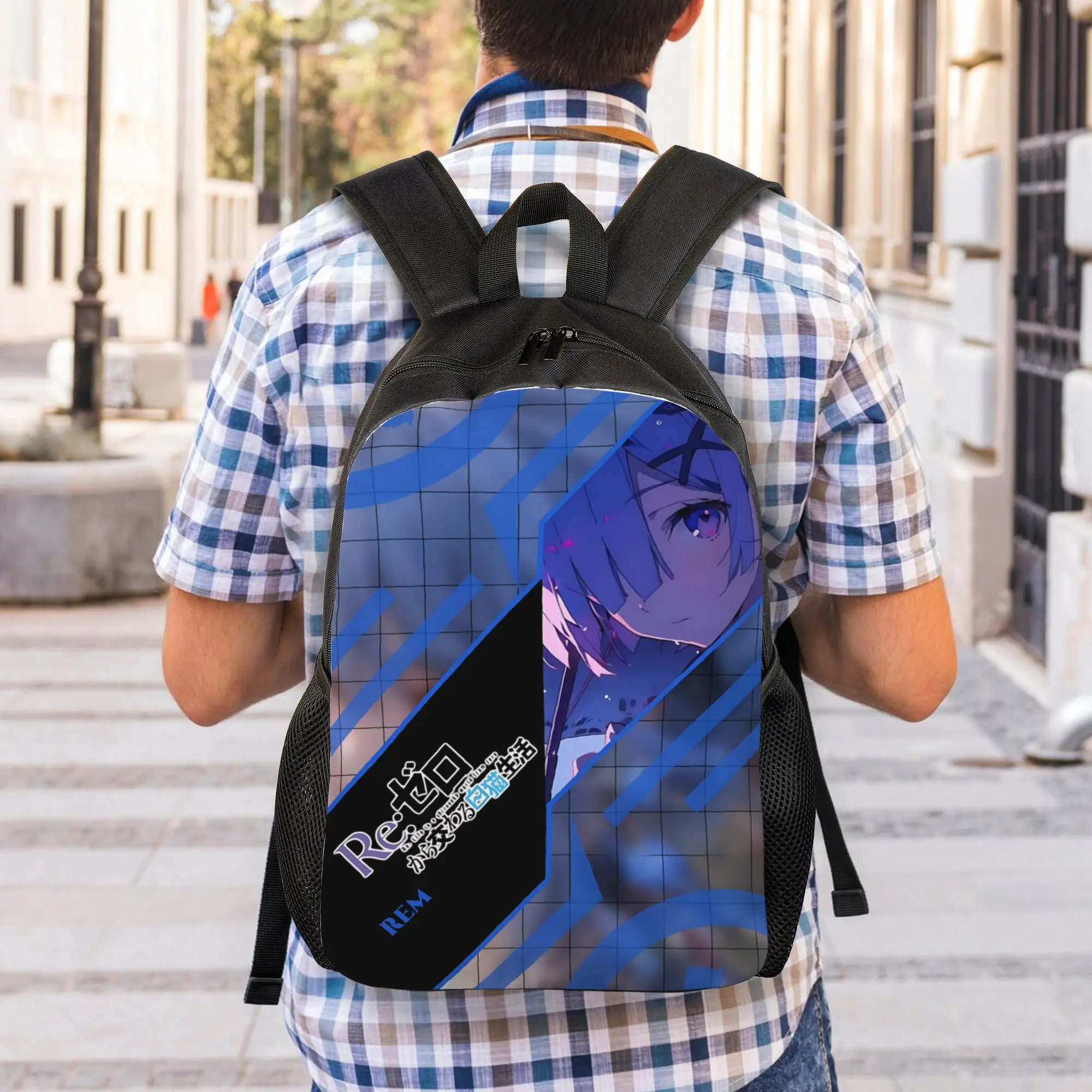 Fashion Cute Re ZERO Anime Rem Backpacks Its Bag  mochila Travel Large Capacity Rucksack