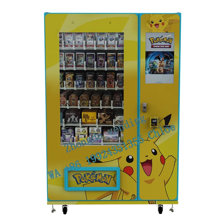 Wholesale Self-service Automatic Vending Machine Elevator Trading Card Vending Machine for Pi Kaqiu 150W SDK 150 to 900 Pcs SPCC