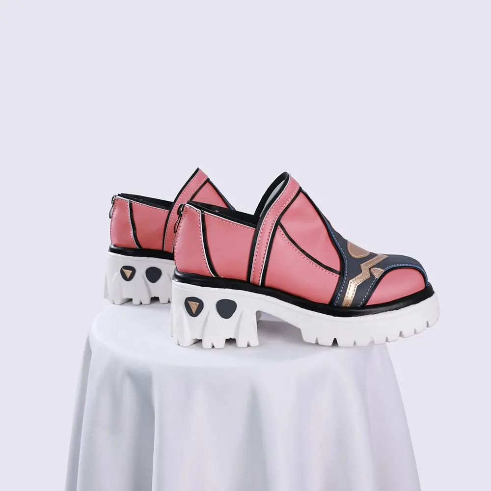 Genshin Impact Varesa Cosplay Schoenen Vrouwen Comic PU Lederen Laarzen voor Halloween Carnaval Party Kerst Aangepast