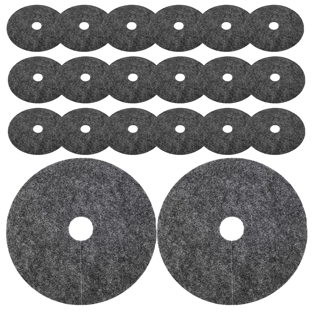 20Pcs Flower Pot Water-Absorbing Moisture Pad 25Cm Round Nonwoven Barrier Mat for Tree Root Protection Breathable