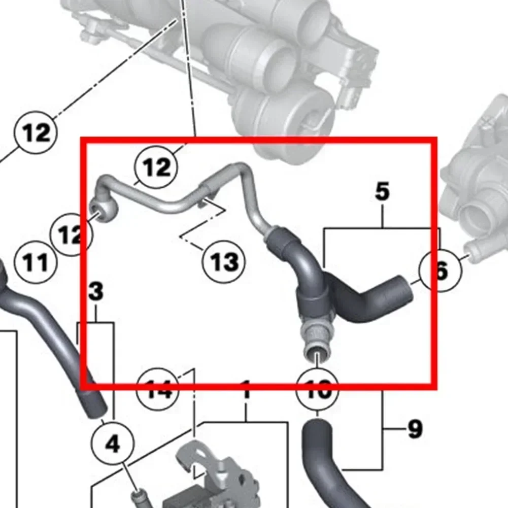 1pc Fuel Filter Car Engine Hose Tee Hose 11537645832 11539845352 Black For MINI R58 JCW Metal Return Hose Pipe