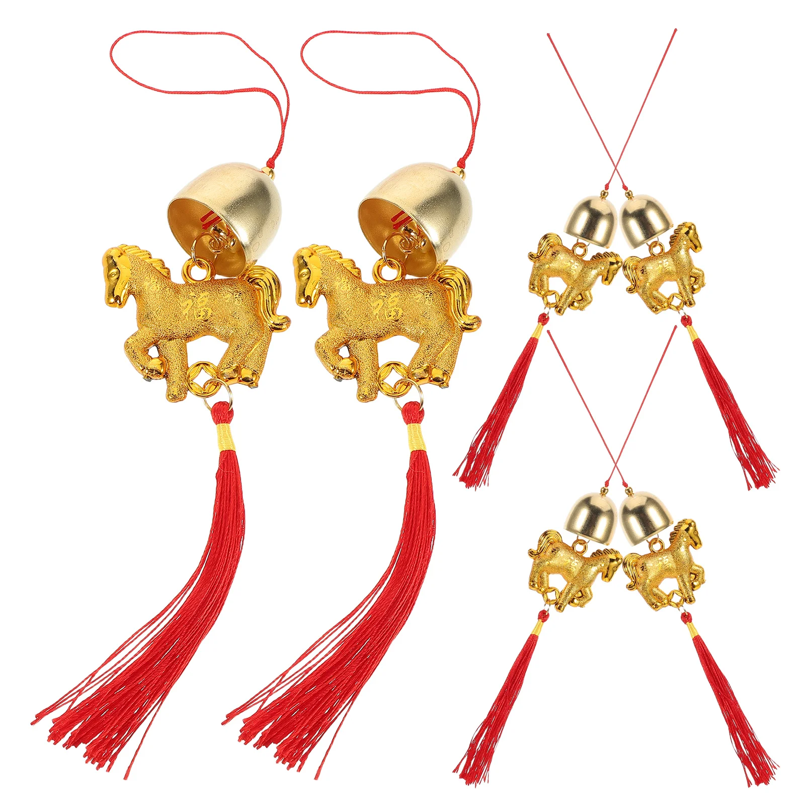 

6 Pcs Wind Chime Pendant Rustic Metal Hanging Bells Household Musical Chimes for outside Alloy Decorative