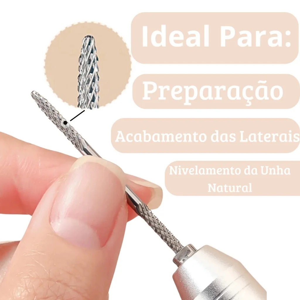 1 pièce/3 pièces en acier au tungstène de qualité professionnelle avec foret à ongles en diamant embouts de dissolvant de cuticules, pour perceuse à ongles électrique Compatible,