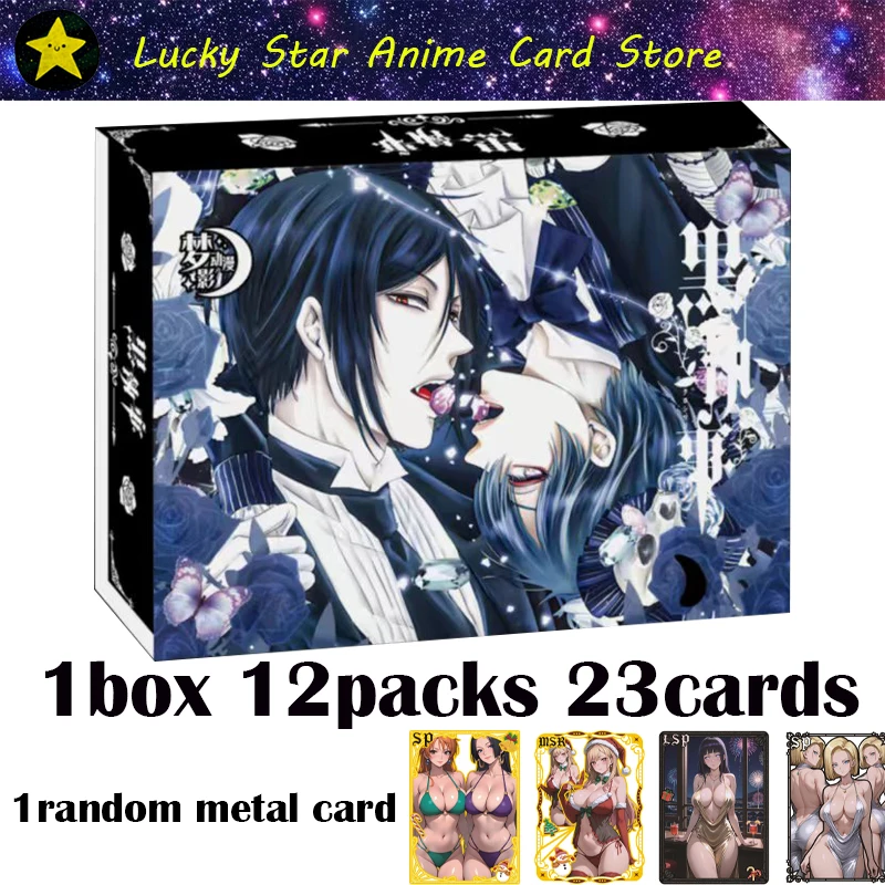 Anime Black Butler Cards Original Collection Series Sebastian·Michaelis BGX KMR Rare Cards Children Christmas Toy Gifts