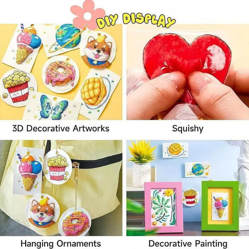 Foam Paint For Crafts Sensory Art Texture Kit Handmade Craft Supplies Educational Preschool Learning Activity For Kids Crafts
