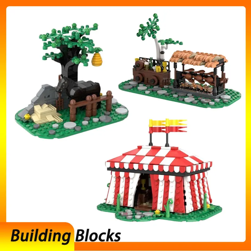 

MOC-132180 (1882 шт.) Средневековый замок DIY сборка мелких частиц строительный блок игрушечная модель подарочный набор орнамент