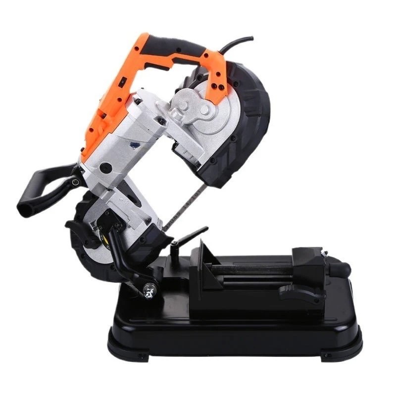 Band saw small household 45 degree woodworking stainless steel sawing machine small desktop metal cutting machine