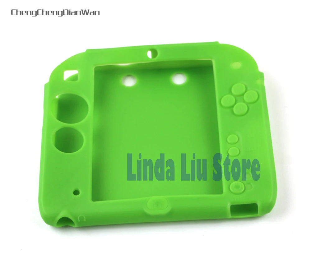 1pcs/lot New Pure Color Ultra Thin Silicone Case for 2DS Soft Rubber Gel Protective Case Cover