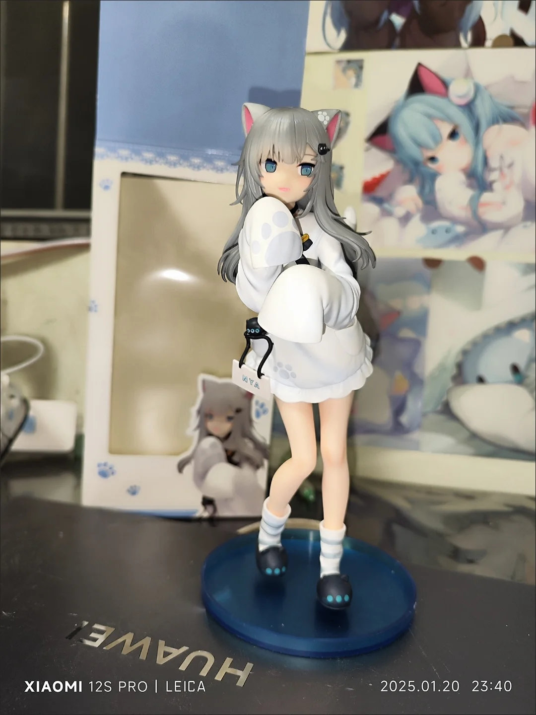 Nachoneko Figur Kanal Hennyano Anime Katze Mädchen PVC Action Figur Spielzeug Spiel Statue Angepasst Sammlung Ko Modell Puppe Geschenk