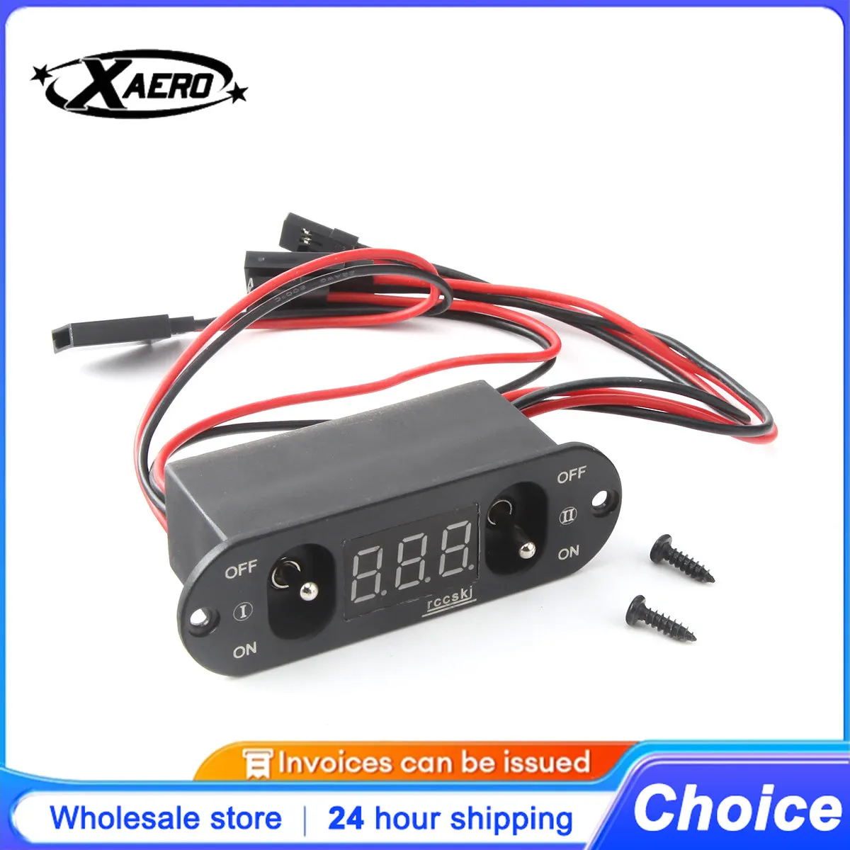 

Двойной выключатель питания с цифровым дисплеем напряжения, 30 А, высокий ток для RC Drone FPV 2-8S, защита от аккумулятора LiPo