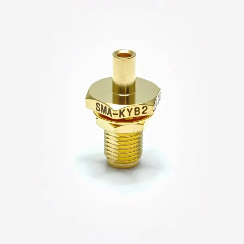 Factory Direct KYB2 RF Coaxial Connector, Bulkhead Jack Nut Panel Mount, 50Ohm For RF Cable Assembly Connectors