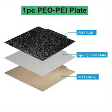 

275X275 mm Magnetic Bambu Build Plate Double Side PEI/PET/PEO Heated Bed Spring Steel Sheet for 3D Printer Bambu lab X1/P1P