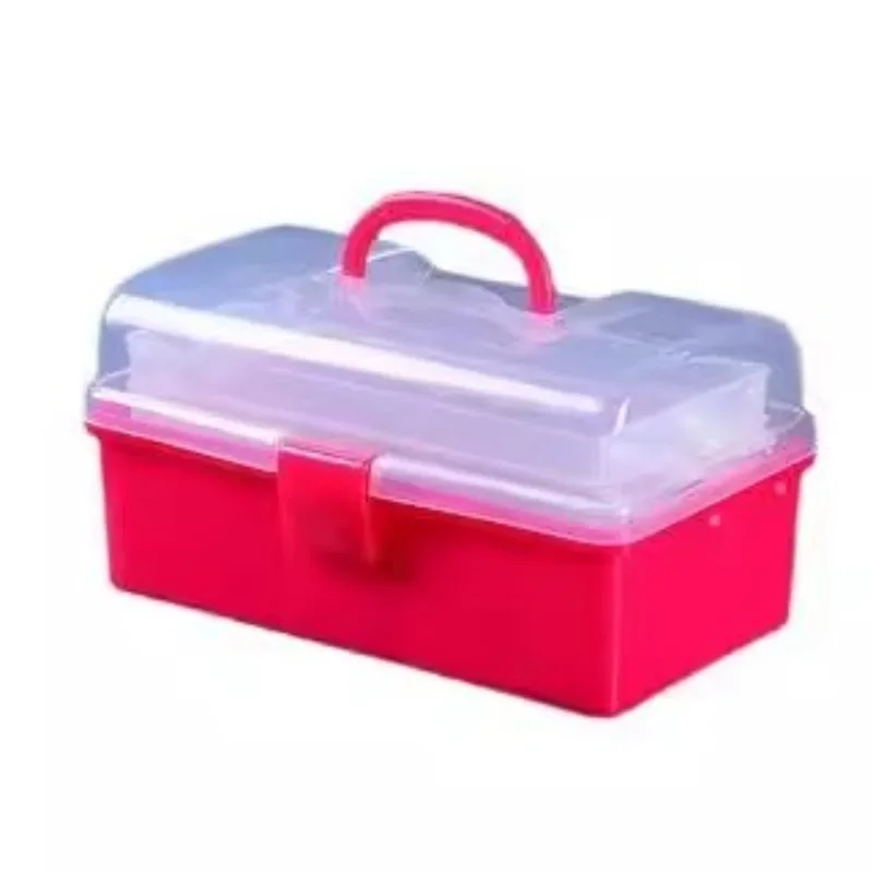 Portable Foldable Storage Box Art Supplies Multi-function Car Storage Case Plastic Hardware Toolbox Tool Storage Tool Organizer