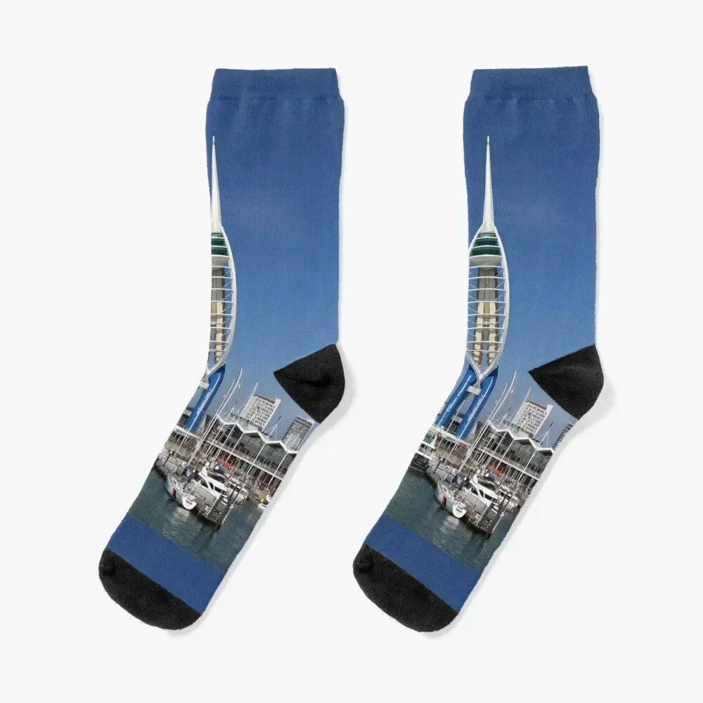 

Spinnaker Tower Socks Stockings tennis men cotton high quality christmass gift Socks Female Men's